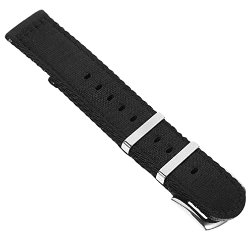 FRCOLOR Nylon Uhrenarmband Verstellbares Schnellverschluss Armband Strapazierfähigem Nylon Atmungsaktiv Kompatibel mit Verschiedenen Uhrenmodellen für Damen Herren von FRCOLOR