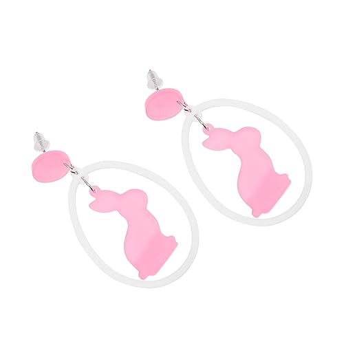 FRCOLOR Ohrringe Damen Hängend Leicht Hautfreundlich Kreative Hasenohren Für Frühling Festival Alltag von FRCOLOR