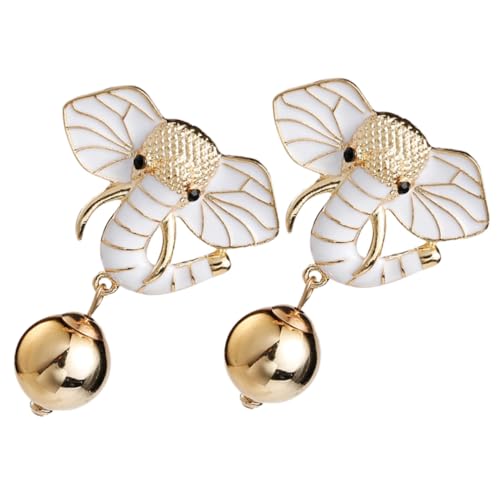 FRCOLOR Ohrstecker Damen Elefantenohrringe Leichtes Langlebiges Ohrschmuck Klassisch Weiß für Modische Frauen Geschenkidee FRCOLOR Ohrstecker Damen Elefantenohrringe Leichtes Langlebiges Ohrschmuck Klassisch Weiß für Modische Frauen Geschenkidee von FRCOLOR