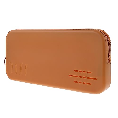 FRCOLOR Reise Kosmetiktasche Für Damen Make-up-etui Mit Reißverschluss Tragbarer Kosmetikpinselhalter Aus Silikon Geeignet Für Outdoor-aktivitäten Camping Und Reisen von FRCOLOR