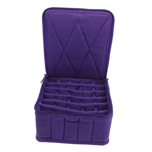 FRCOLOR Organizer-Tasche Für Ätherische Öle Organizer Für Ätherische Öle Schublade Aromatherapie-Aufbewahrungstasche Aufbewahrungsbeutel Für Ätherische Öle Violett Schutz Typ Einstellen von FRCOLOR