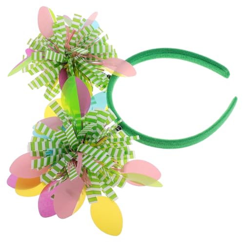 FRCOLOR Stirnband Für Ostern Dekoratives Stirnband Mit Gestreiften Mustern Haarschmuck Für Ostern Kopfbedeckung Für Partys -dekorationen Für Junge Mädchen Und Erwachsene von FRCOLOR