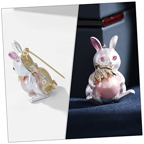 FRCOLOR Osterhasen Brosche Anstecknadel Cartoon Kaninchen Pin für Kleidung Hüte und Schals Langlebige Brosche mit Feiner Verarbeitung Accessoire für Damen zu Ostern und Festen von FRCOLOR