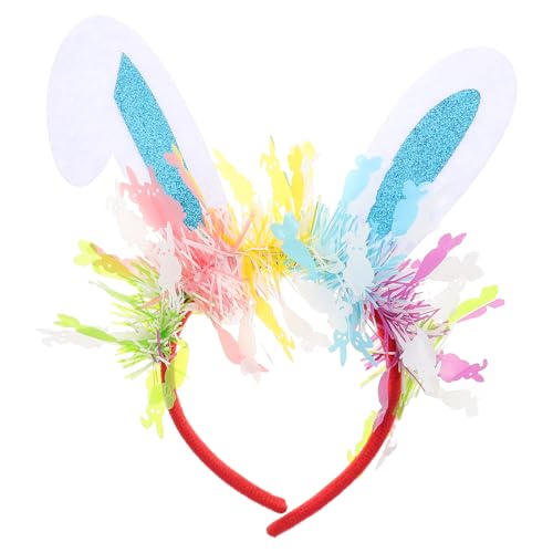 FRCOLOR Osterhasen Ohren Stirnband Für Kinder Und Erwachsene 2025 Festival Kaninchen Ohr Ostern Eier Haar Reifen Kopfstück Für Urlaubsfeier Partydekorationen Und Cosplay -Events Blau von FRCOLOR