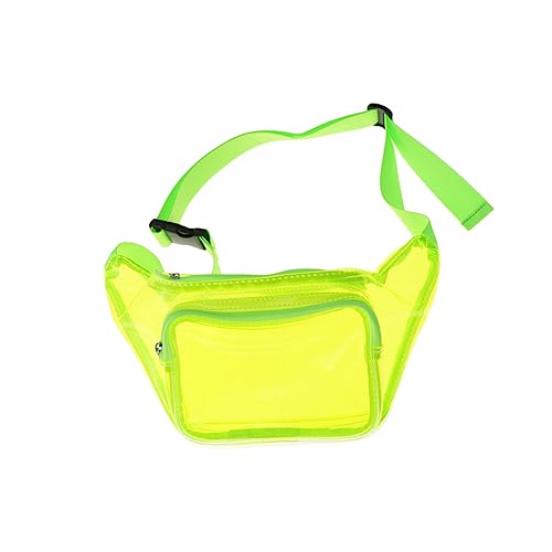 FRCOLOR Outdoor Fanny Pack Transparent Bauchtasche für Damen Verstellbare Gürteltasche Grün für Reisen Shopping Outdoor Aktivitäten Robustes Material Diebstahlschutz Vielseitig Einsetzbar von FRCOLOR