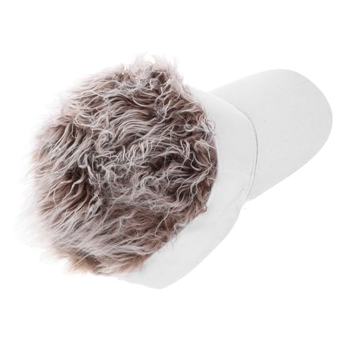 FRCOLOR Outdoor Hüte Geflochtene Perückenkappe Sonnenkappe Mit Perücke Stachelhaar Schirmmütze Kappe Mit Haaren Baseballmütze Mit Bling Schnell Trocknende Baseballkappe Angelkappe von FRCOLOR