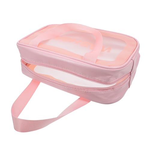 FRCOLOR Outdoor Make Up Taschen Reise Make Up Tasche Frauen Transparente Kosmetiktasche Reise Kosmetiktasche Kulturbeutel Kulturbeutel Reise Make Up Tasche wasserdichte Kosmetiktasche von FRCOLOR