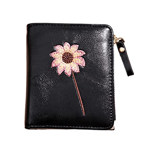 FRCOLOR PU Damen Geldbörse Kompakte Geldtasche mit Münzfach Schlankes Design für Kreditkarten Bargeld für Freizeit Hochwertiges PU Material von FRCOLOR