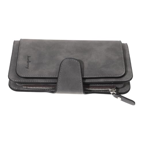 FRCOLOR Frosted Pu Geldbörse Für Damen Dreifach Gefaltete Clutch Mit Druckknopfverschluss Und Mehreren Kartenfächern Tragbare Handtasche Für Schule Arbeit Und von FRCOLOR