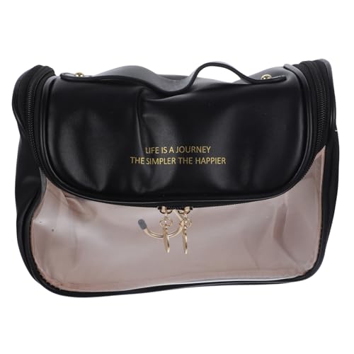 FRCOLOR 1stücke Makeup Organizer Tasche Transparent Mit Großem Fassungsvermögen Für Reisen Hängbar Für Kosmetik Und Pflegeprodukte Aus Strapazierfähigem PVC Für Damen Und Herren von FRCOLOR