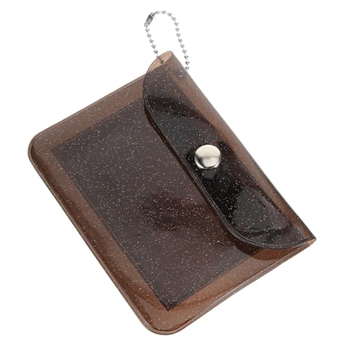 FRCOLOR PVC -kartenpaket Halter Kartenetui Damen Münzen Geldbörse Für Frauen Kleine Geldbörse Für Frauen Beutel Ändern Karteninhaber Süße Geldbörse Mini Schlank Portemonnaie Schwarz von FRCOLOR