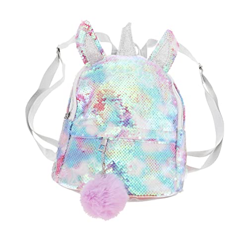 FRCOLOR Pailletten-Rucksack Aus Polyester Mit Praktischer Lagerung Für Junge Mädchen Und Mädchen Großes Fassungsvermögen Und Separate Staufächer Für Reisen Und Ausflüge von FRCOLOR