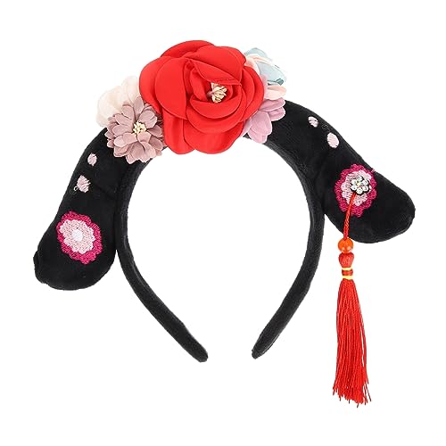 FRCOLOR Palace Stirnband Chinesisches Haarband Chinesisches Prinzessin Stirnband Chinesischer Kopfschmuck Kopfbedeckung Für Damen Vintage Prinzessinnenkrone Perücke Zubehör Fräulein Stoff von FRCOLOR