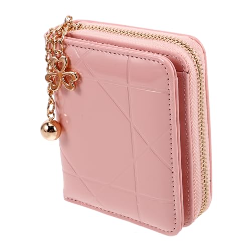 FRCOLOR Geldbörse Für Damen Mit Münzfach Und Kartenetui Kompakte Clutch Aus Pu-Material Mit Steppmuster Und Rundum-reißverschluss Für Kleingeld Schlüssel Und Bargeld von FRCOLOR