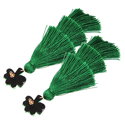 FRCOLOR Patrick's Day Ohrringe Damen Grüne Tropfenohrringe Dreilagige Boho Quasten Leicht Langlebig für Festival Party Geburtstag Weihnachtsfeier von FRCOLOR