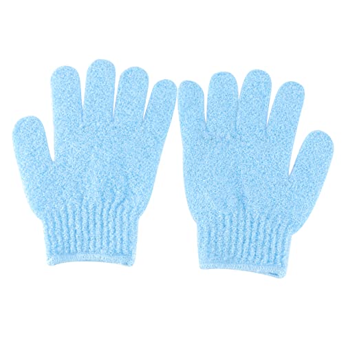 FRCOLOR 2paar Badehandschuh Für Körperpeeling Und Dusche Fünf-finger-design Beidseitig Verwendbar Dehnbar Geeignet Für Männer Frauen Und Junge Mädchen Leicht Zu Reinigen von FRCOLOR