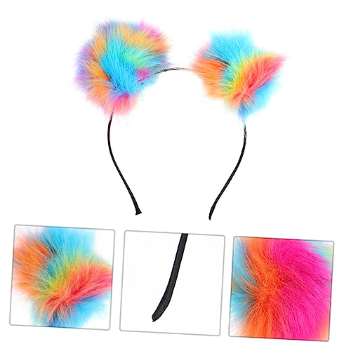 FRCOLOR Pelzknäuel-Stirnband party deko kinder hair accessories for girls Fotografie pelziger Haarreif Partykostüm Cosplay-Outfits puppenkleidung Flauschiges -Haarband Stirnband von FRCOLOR