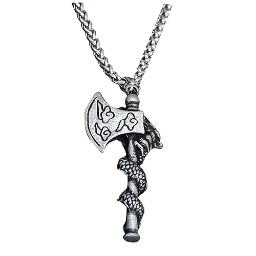 FRCOLOR Drachen Anhänger Halskette Für Herren Schlüsselbein Kette Halsschmuck Aus Legierung Mit Feiner Handwerkskunst von FRCOLOR