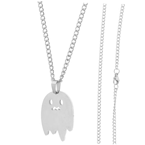 FRCOLOR Pendelkette für Damen Herren Minimalistische Metall Halskette für Partys Silberne Geometrische Leicht Langlebig von FRCOLOR