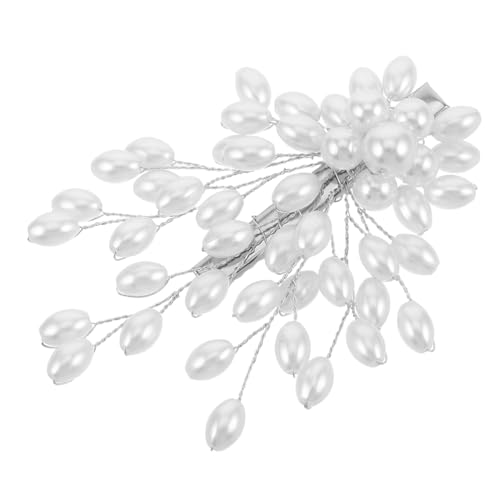 FRCOLOR Perlen Haarspange Braut Haarnadeln Bräute Hochzeit Haarspangen Metall Haarspangen Französische Haarspangen Haarnadeln Haar Accessoires Für Frauen Mädchen Brautjungfern von FRCOLOR