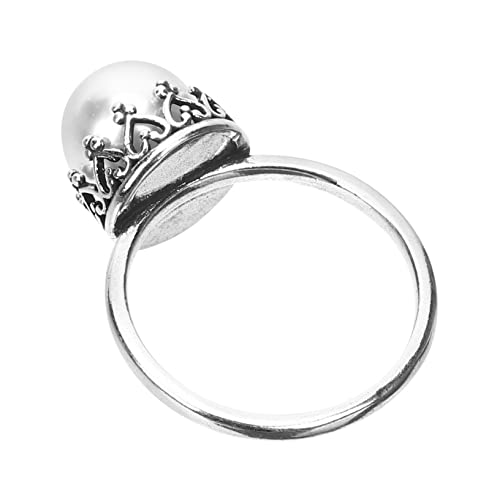 FRCOLOR Perlenring Ringe Mädchen Klingeln Modering Geburtstagsring Ästhetischer Ring Statement-ring Ehering Mit Perlen Künstliche Perle FRCOLOR Perlenring Ringe Mädchen Klingeln Modering Geburtstagsring Ästhetischer Ring Statement-ring Ehering Mit Perlen Künstliche Perle von FRCOLOR