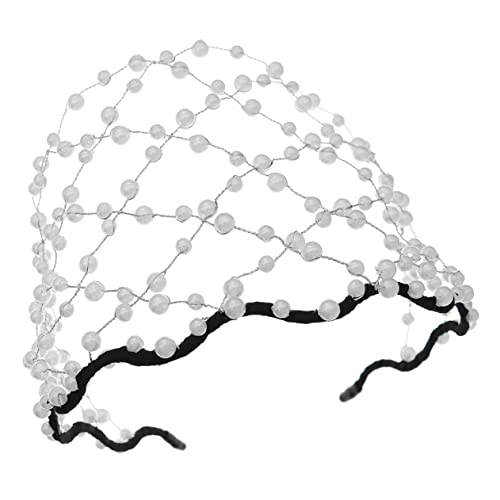 FRCOLOR Perlenstirnband hochzeitshaar schmuck wedding hair accessories Haarperlen Haarschmuck Hochzeitsdekoration Haarband Hochzeit Stirnband Hochzeitskleid-Ornament empfindlich schmücken von FRCOLOR