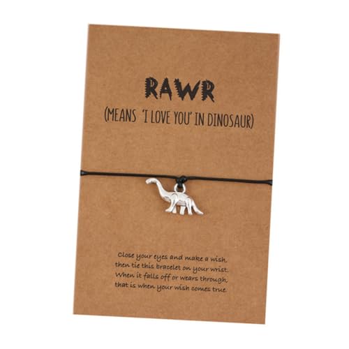 FRCOLOR Dinosaurier-armbänder Dekoratives Armband Verstellbares Armband Handgelenkkette Aus Legierung Geflochtener Festival-armreif von FRCOLOR