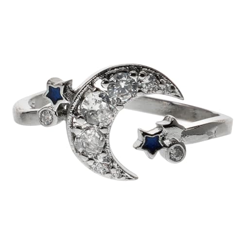 FRCOLOR Personalisierter Katzenring mit Design Verstellbarer Offener Ring für Frauen Modischer Fingerring Sterling Lustiger Schmuck für Katzenliebhaber von FRCOLOR