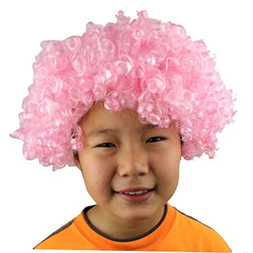 FRCOLOR Perücke Damen Kostümperücke Frisur Cosplay Perückenhaar Halloweenperücke Maskerade Haarperücke Echthaarperücke Pinke von FRCOLOR