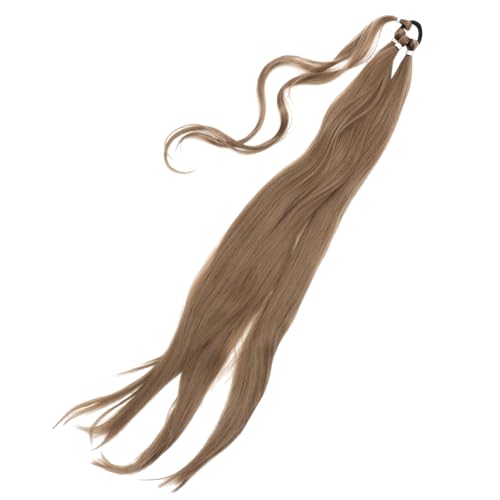 FRCOLOR Geflochtene Kurze Haarverlängerung Pferdeschwanzverlängerung Für Frauen Geflochtene Haarverlängerung Mit Gummiband Lange Zopfverlängerung Für Täglichen Gebrauch von FRCOLOR