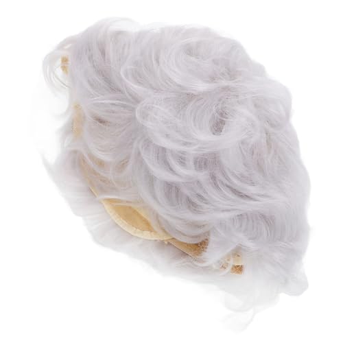 FRCOLOR Perücke Oma Kostüm für Damen Frisuren für ältere Frauen Haarschnitt Kostüm-Requisite Oma-Kostüm Halloween-Cosplay Alte Menschenkostüme für Erwachsene Hochtemperaturdraht von FRCOLOR