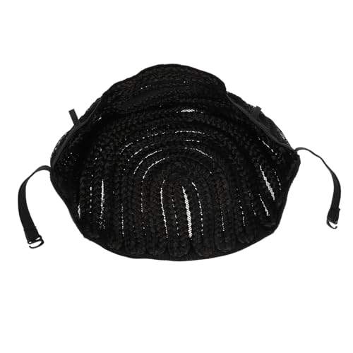 FRCOLOR Perücke Mesh-Kappe geflochtene Perücke schwarz Hüte wig band perückenband Häkelnadeln Perückenzubehör Perückennetz flechten Kopfbedeckung geflochtene Mütze Mais von FRCOLOR