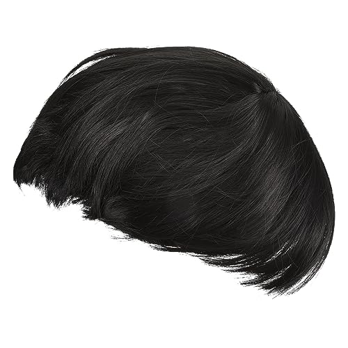 FRCOLOR Süße Kurzhaarhaube Mit Pilzkopf Und (schwarz) Bobo-perücken Kunstfaserhaarperücken Bobo-haarperücke Perücken Kurze Haare Kurze Gerade Perücken Mädchen Damen Chemische Faser von FRCOLOR