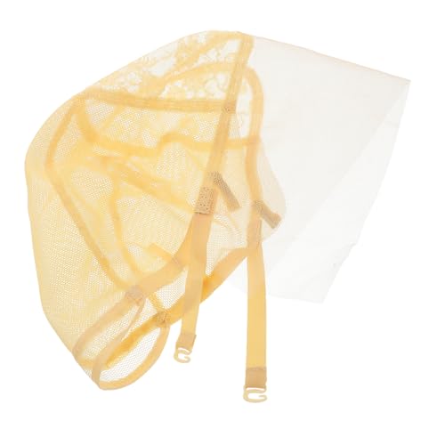 FRCOLOR Perückenkappe Aus Spitze Elastisches Netz Für Frauen Unsichtbare Perückenkappe Mit Griffband Um Perücken Sicher Zu Halten Perückenfutter Aus Spitze von FRCOLOR