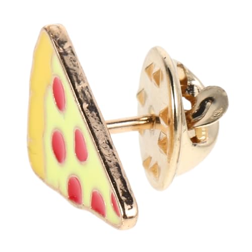 FRCOLOR Cute Cartoon Pizza Brosche Adorable Anstecknadel Für Kleidung Taschen Und Hüte Kreative Pizza-form Metallpin Für Erwachsene Für Partys Und Alltag von FRCOLOR