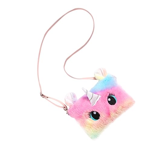 FRCOLOR Plüsch-Aufbewahrungstasche Mit Entzückendem Design Kreative Münztasche Mit Schultergurt Modische Umhängetasche Für Handys Schlüssel Und Münzen Großes Fassungsvermögen Und Angenehme von FRCOLOR