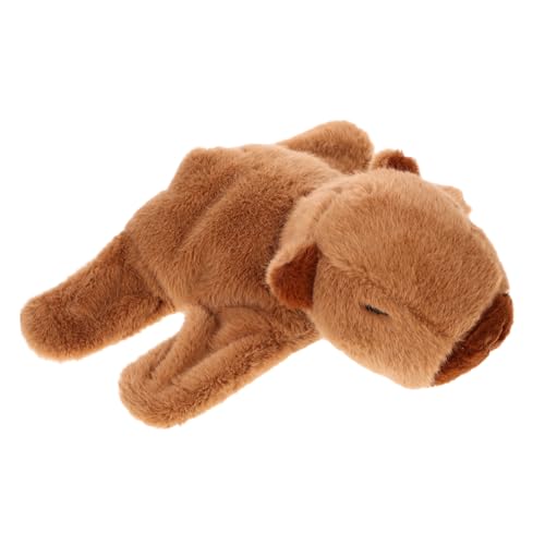 FRCOLOR Plüsch Capybara Schnapparmband Kuscheltier Armband Weiches Slap Wrist Band Party Accessoire Niedlich Leicht Tragbar Komfortabel von FRCOLOR