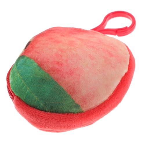 FRCOLOR Plüsch Cartoon Münzgeldbörse Ball Form Mini Geldbeutel Damen Mädchen mit Reißverschluss und Metallkette Kleine Tasche für Münzen Karten und Lippenstift Zufällige von FRCOLOR