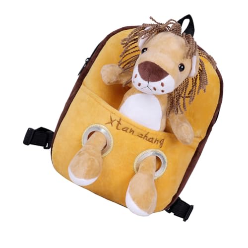 FRCOLOR Plüsch Kinderrucksack mit Verlust Gurt Outdoor Kindergarten Rucksack für Jungen und Mädchen Weicher Cartoon Tier Design Rucksack Langlebig und Bequeme Schultergurte für von FRCOLOR