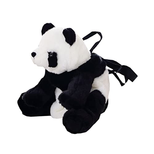 FRCOLOR Plüsch Panda Rucksack Für Junge Mädchen Süßes Tier-Design Große Kapazität Für Spielzeug Langlebiger Metallreißverschluss Für Mädchen Und Jungen Ca Breit von FRCOLOR