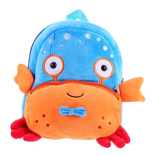 FRCOLOR Plüsch Rucksack Für Junge Mädchen Mit Cartoon-Tiermuster Kindergartenrucksack Aus Bequemer Plüschstoff Geruchsneutral Mit Großem Futter Und Praktischer Aufbewahrung von FRCOLOR