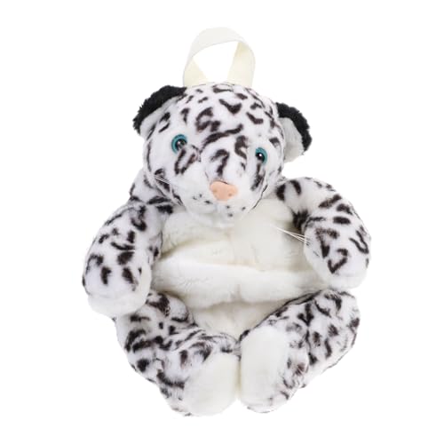 FRCOLOR Plüsch Tier Rucksack Für Junge Mädchen Cartoon Campus Tasche Entzückende Schulter Tasche Mit Leopard Muster Aufbewahrungsrucksack Für Draußen Und Unterwegs von FRCOLOR