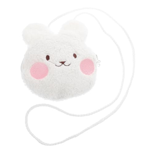 FRCOLOR Cute Cartoon Plüsch Umhängetasche Für Mädchen Flauschige Kawaii Kaninchen Geldbörse Für Kleine Gegenstände Und Münzen Weiches Material Und Niedliches Design von FRCOLOR
