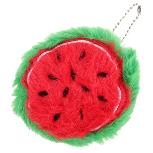 FRCOLOR Wassermelonen-geldbörse Mit Schlüsselanhänger Plüsch-geldbörse Für Junge Mädchen Münzbeutel Mit Kette Süße Tasche Für Mädchen Und Teenager von FRCOLOR