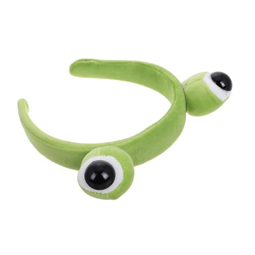 FRCOLOR Frosch Stirnband Mit Großen Augen Plüsch Haarband Cartoon Tier Accessoire Make up Kopfbedeckung Kopfwickel Für Erwachsene Frauen Und Männer von FRCOLOR