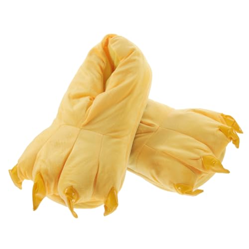 FRCOLOR Plüsch hausschuhe Damen Warm Halten Flauschig Cartoon Klaue Form Komfortabel Für Zuhause Hotel Schlafzimmer Wohnzimmer von FRCOLOR