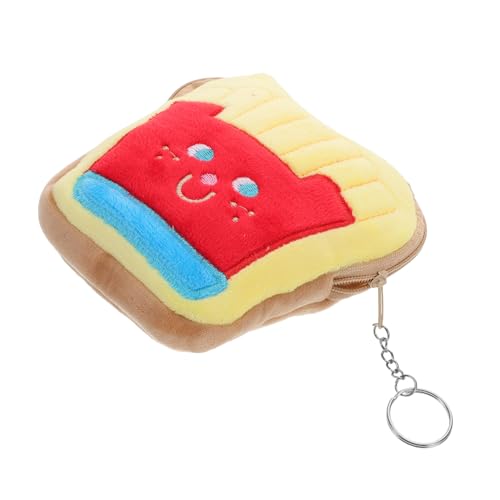 FRCOLOR Pommes-Frites-Geldbörse süße Geldbörse kleine Geldbörse Schlüsselanhänger Geldbörse kleine Handtasche geldbörse Reise geldbörse Plüsch Geldbörse kleines Münztäschchen Yellow von FRCOLOR