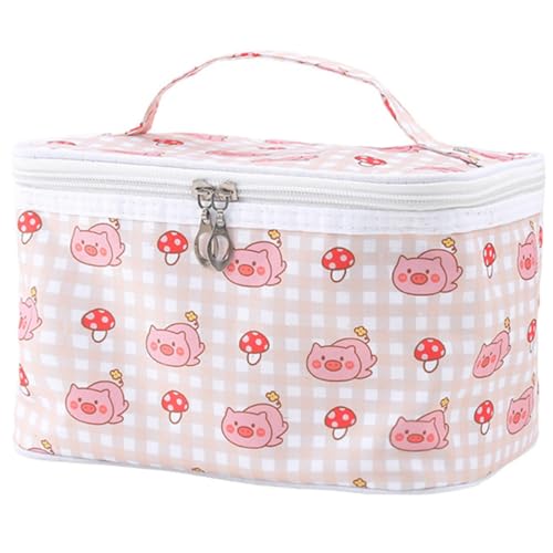 FRCOLOR Tragbare Make-up-Tasche Organizer Große Kapazität Kosmetiktasche Reise Kulturbeutel Reisen Damen Schminktasche Mit Reißverschluss Für Beauty Utensilien Und Pflegeprodukte von FRCOLOR