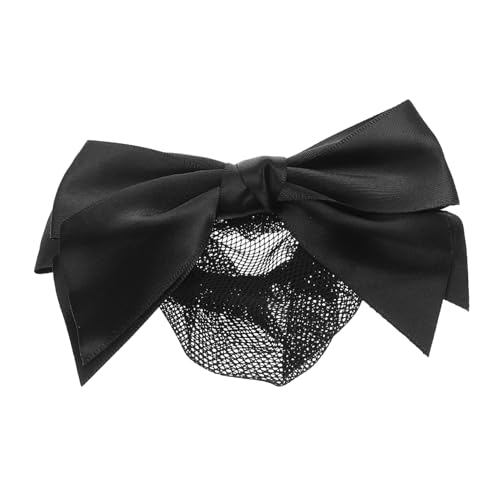 FRCOLOR Professionelles Haarnetz mit Schwarzer Schleife Elastisches Feines Netz für Damen Schonend Langlebig und Elegant für Büro Tanz und Formelle Anlässe Eleganter Haarschmuck für von FRCOLOR