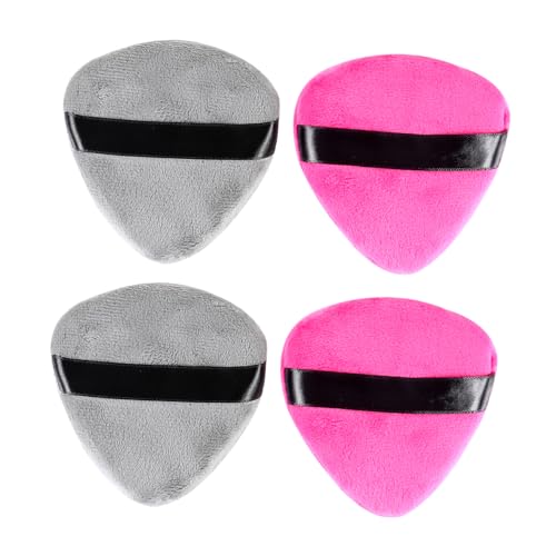 FRCOLOR 4stücke Wassertröpfchenform Puderquaste Kosmetische Puff Make-up Puff Kosmetische Kissen Mit Riemen Für Gesichts Und Körper-puderquasten Waschbar Für Make-up-tools von FRCOLOR
